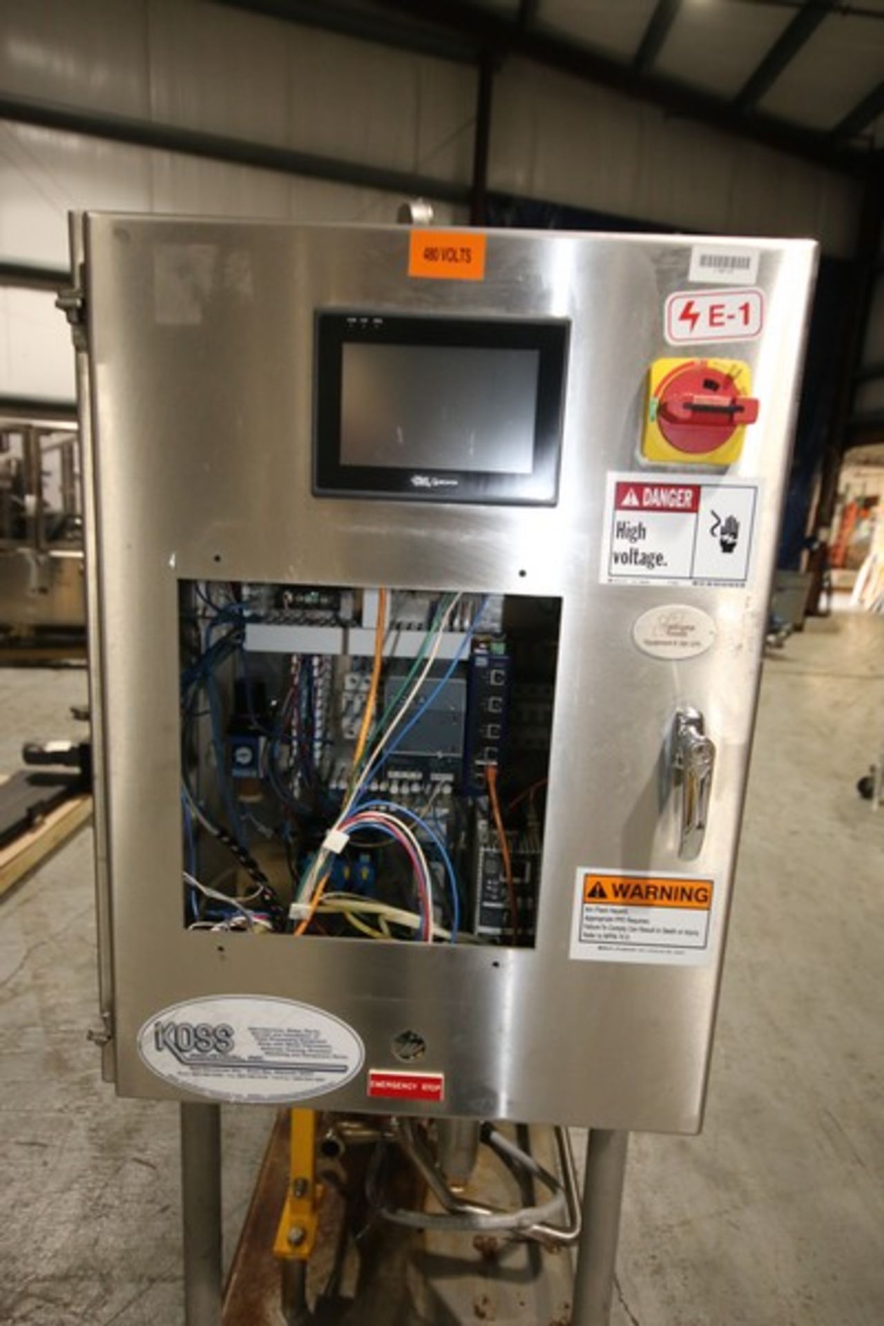 2010 Koss Skid Mounted Portable Heat Exchanger, with AGC 33" H Plate Press, Model 080-F, SN 2010115, - Image 7 of 8