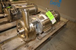 Alfa Laval 5 hp Centrifugal Pump, Type LKH20M, Model 963405/142, with 2.5" 2" CT S/S Clad Motor,