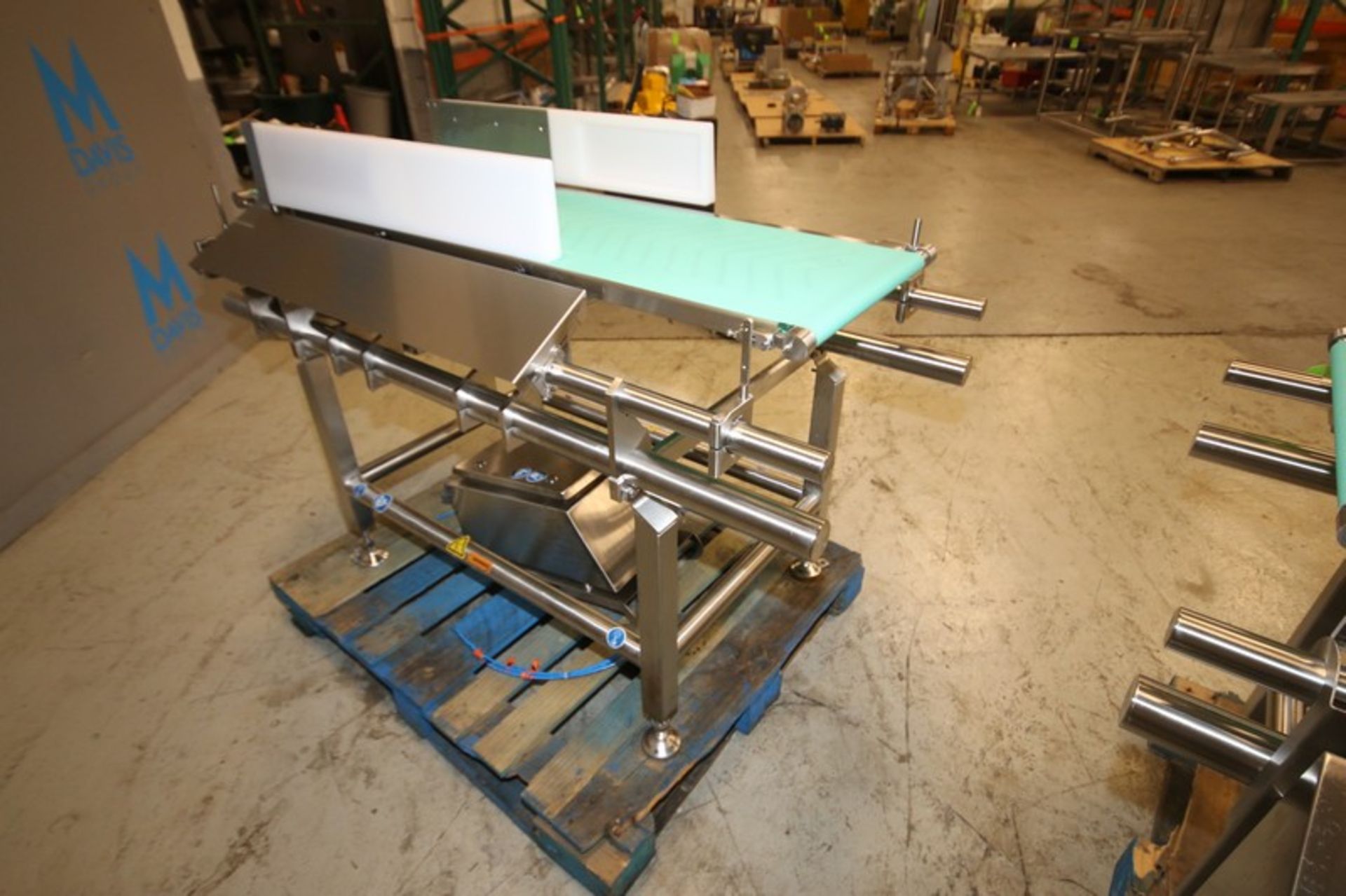 Lot of (2) 56" L x 34" H S/S Belt Conveyors with 15.5" W Belts, Lane Orienters, (Possibly Check - Image 6 of 7