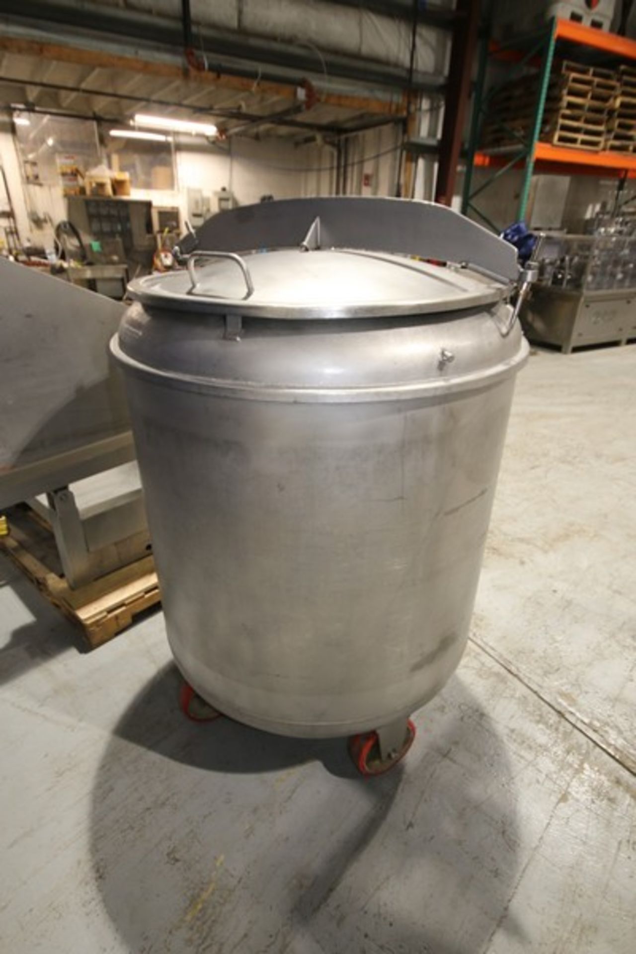 Aprox. 39" W x 46" H Portable S/S Tanks, with Welded Inside Baffles & Lid (INV #92820) (Located @ - Image 4 of 6