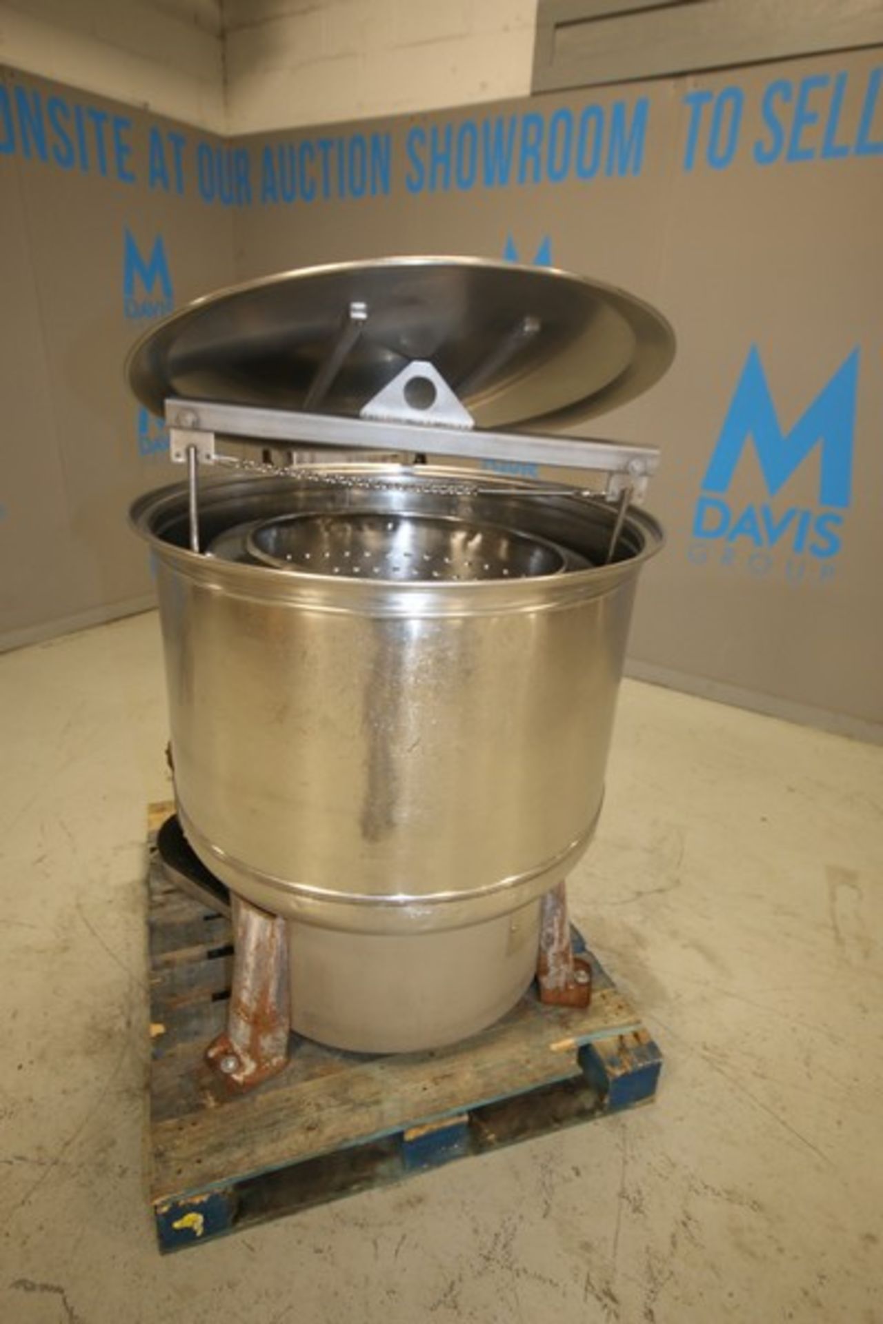 Bock Processing S/S Basket Centrifuge, Model FP-90-A, SN FP903222, with 34" W x 25" D Chamber with - Image 3 of 10