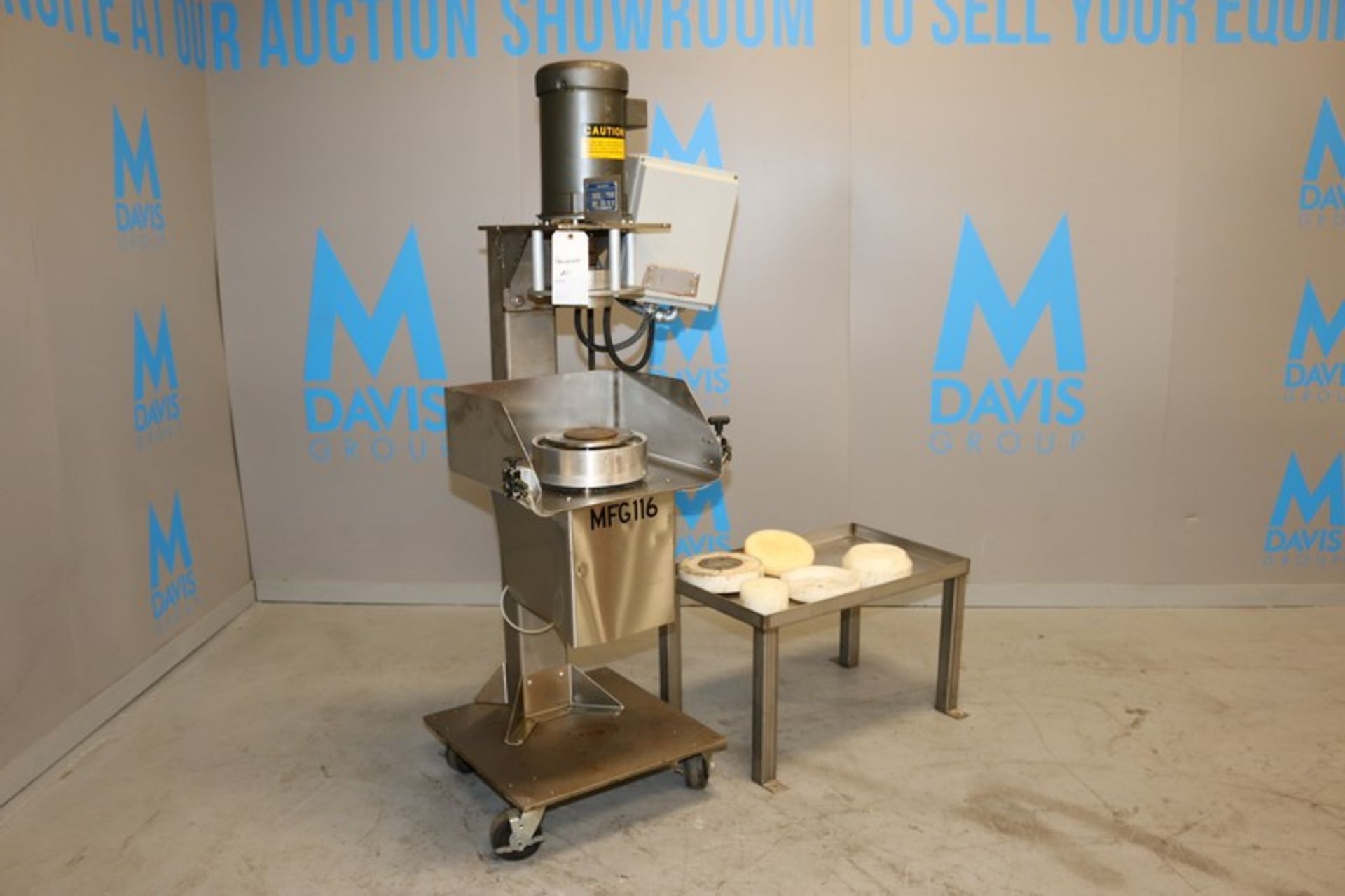 Colborne Dough Press, M/N EGS, S/N 399 92, 208V, 3 Phase, with Baldor 5 hp Motor, 1725 RPM,