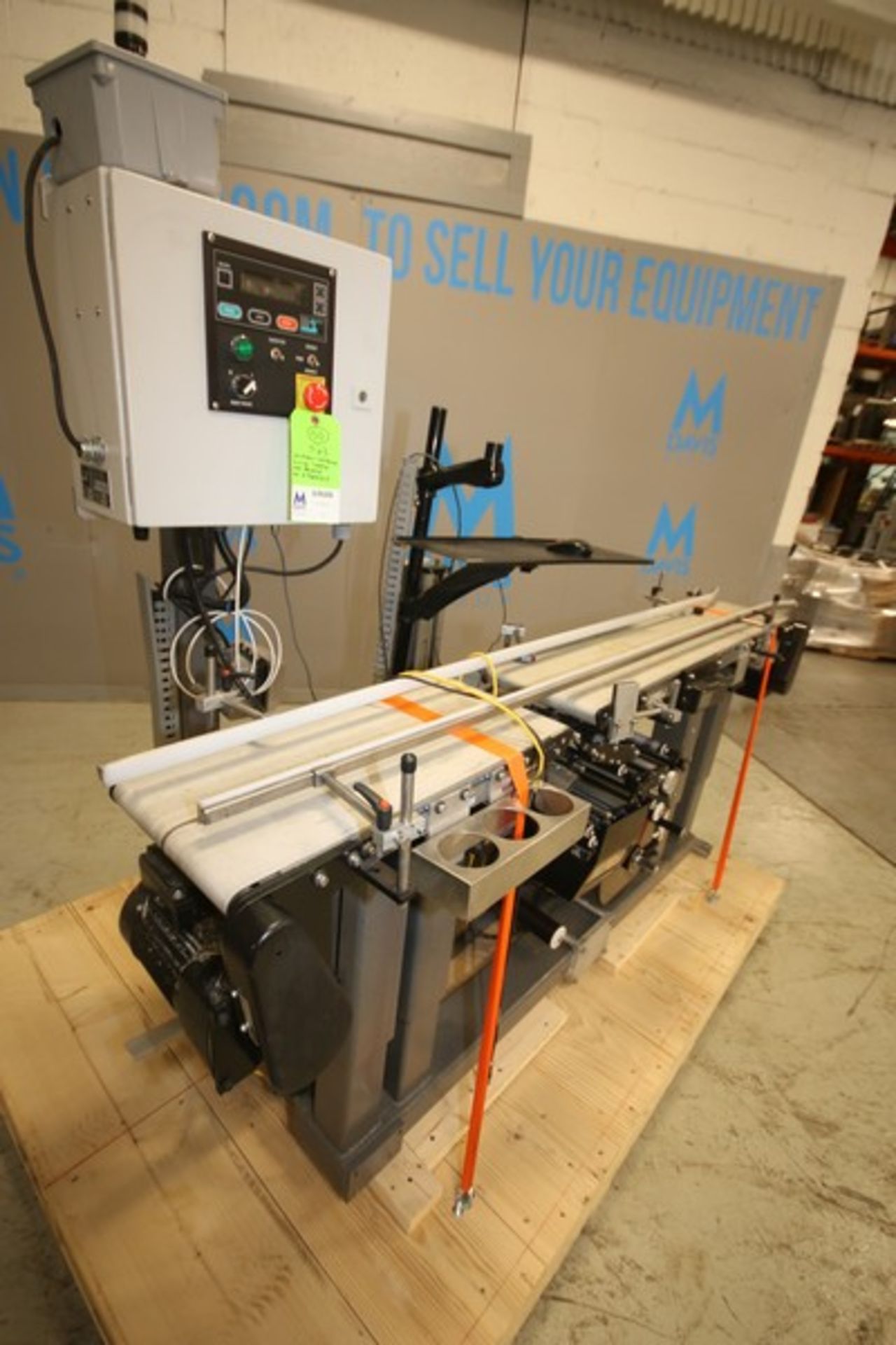 Southern California In-Line Labeler, Model PA4000, SN 317830317, with Sato S84ex Barcode Label - Image 5 of 12