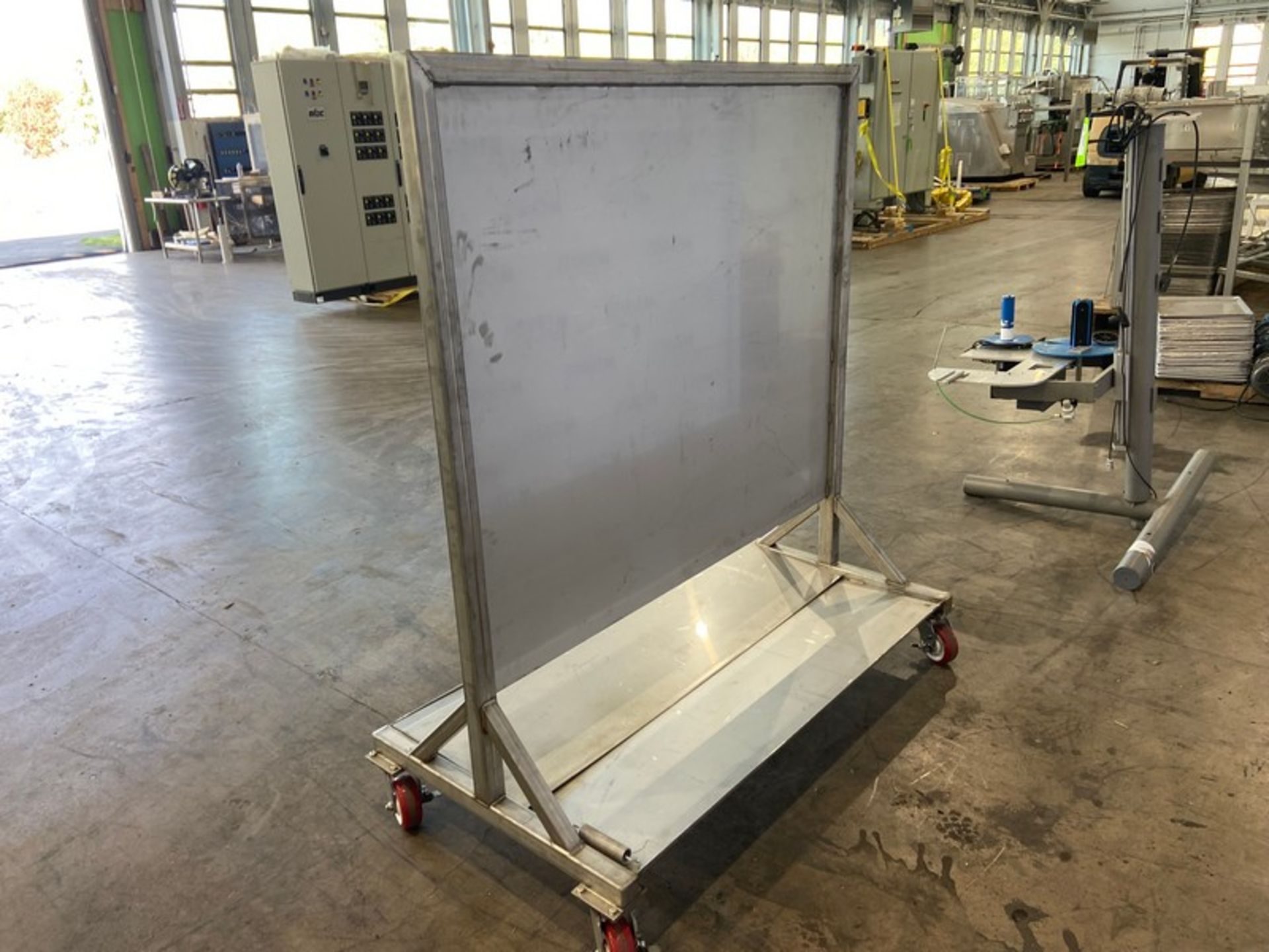 S/S Shields,Overall Dims.: Aprox. 60" L x 32" W x 68" H, Mounted on S/S Portable Frame (INV# - Bild 4 aus 4
