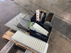 Pallet of Assorted Parts,Includes (2) Rollers, (5) Head Depositing Attachment Die, (3) Head