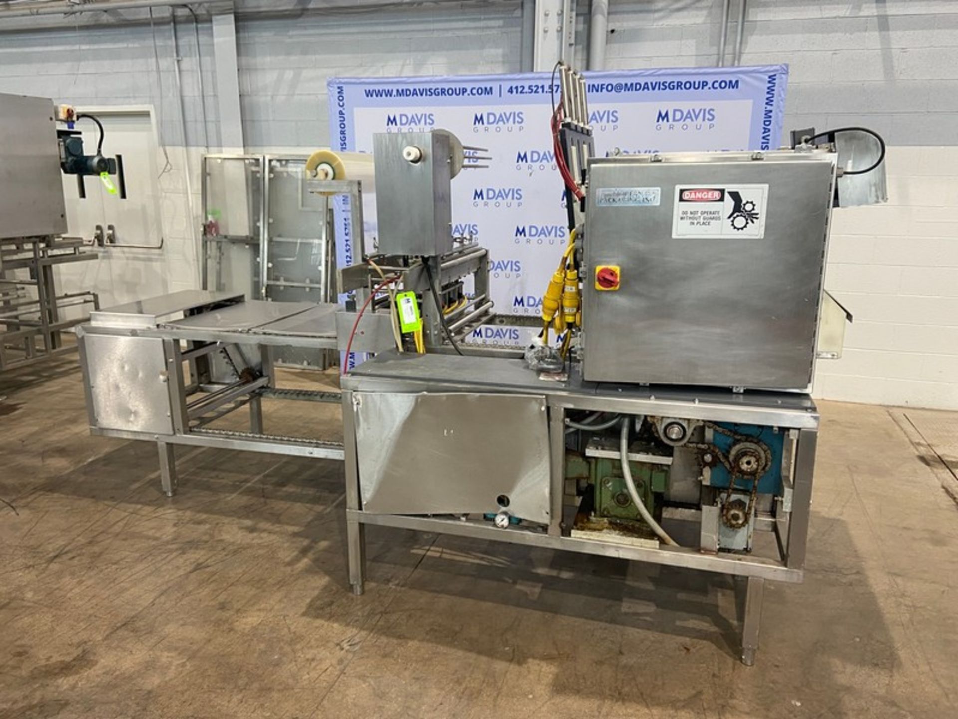 Modern Packaging Inc. 4-Wide Cup Filler,M/N SL-1X4, S/N MP-101, 220 Volts, 3 Phase (NOTE: Missing