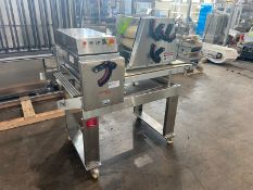 Rondo Doge Sheeter,with (2) S/S Rolls, Aprox. 26" W Rolls, with Aprox. 25" W Belt, Mounted on