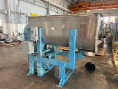 S/S Ribbon Blender, with Motor, with S/S Hinge Lids, Mounted on Mild Steel Frame (INV#99660) (