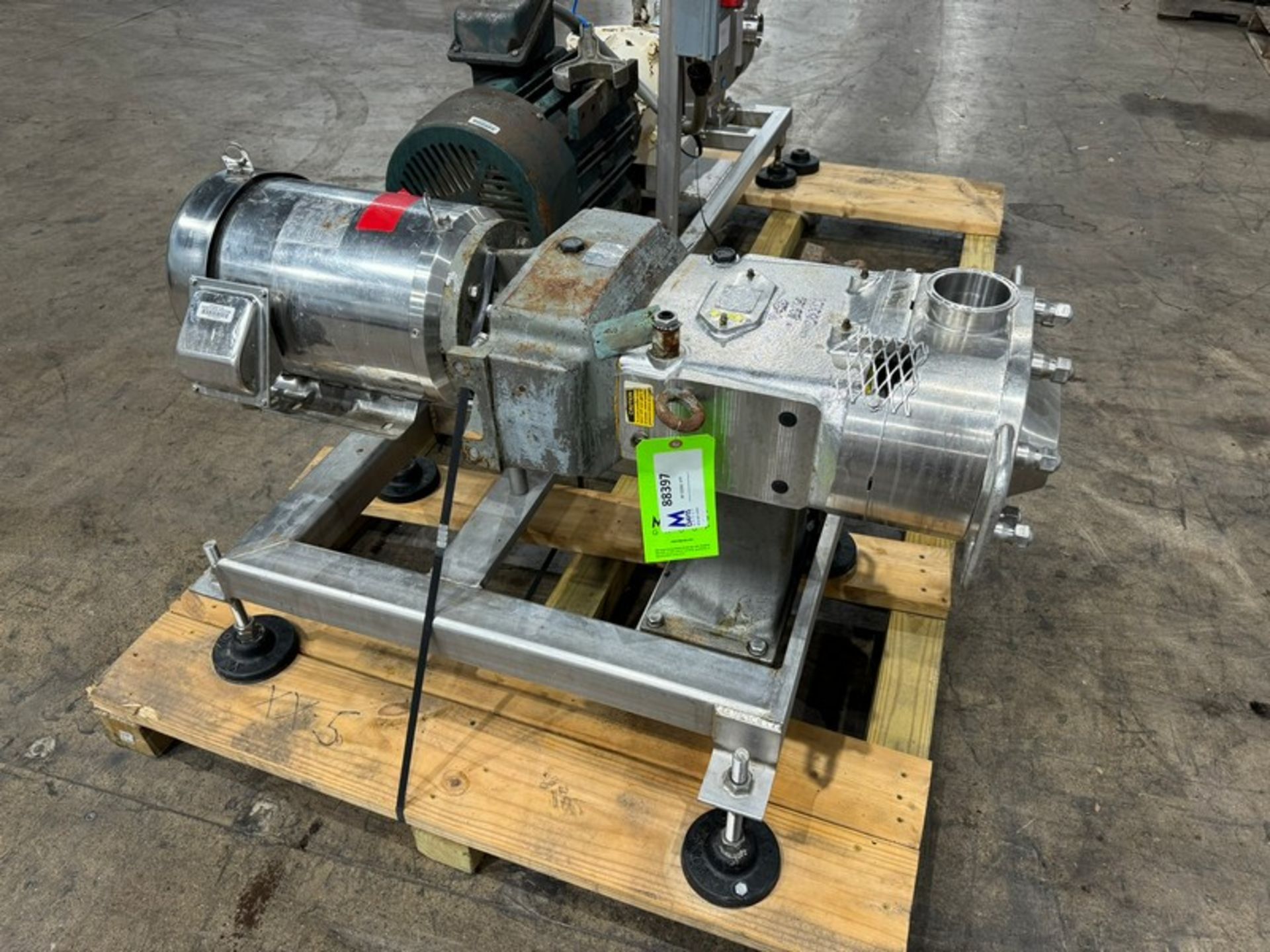 Waukesha Cherry-Burrell 10 hp Positive Displacement Pump, M/N 130U2, S/N 347774 03, with Aprox. 3” - Image 5 of 10