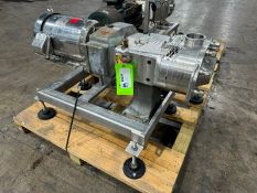 Waukesha Cherry-Burrell 10 hp Positive Displacement Pump, M/N 130U2, S/N 347774 03, with Aprox. 3”