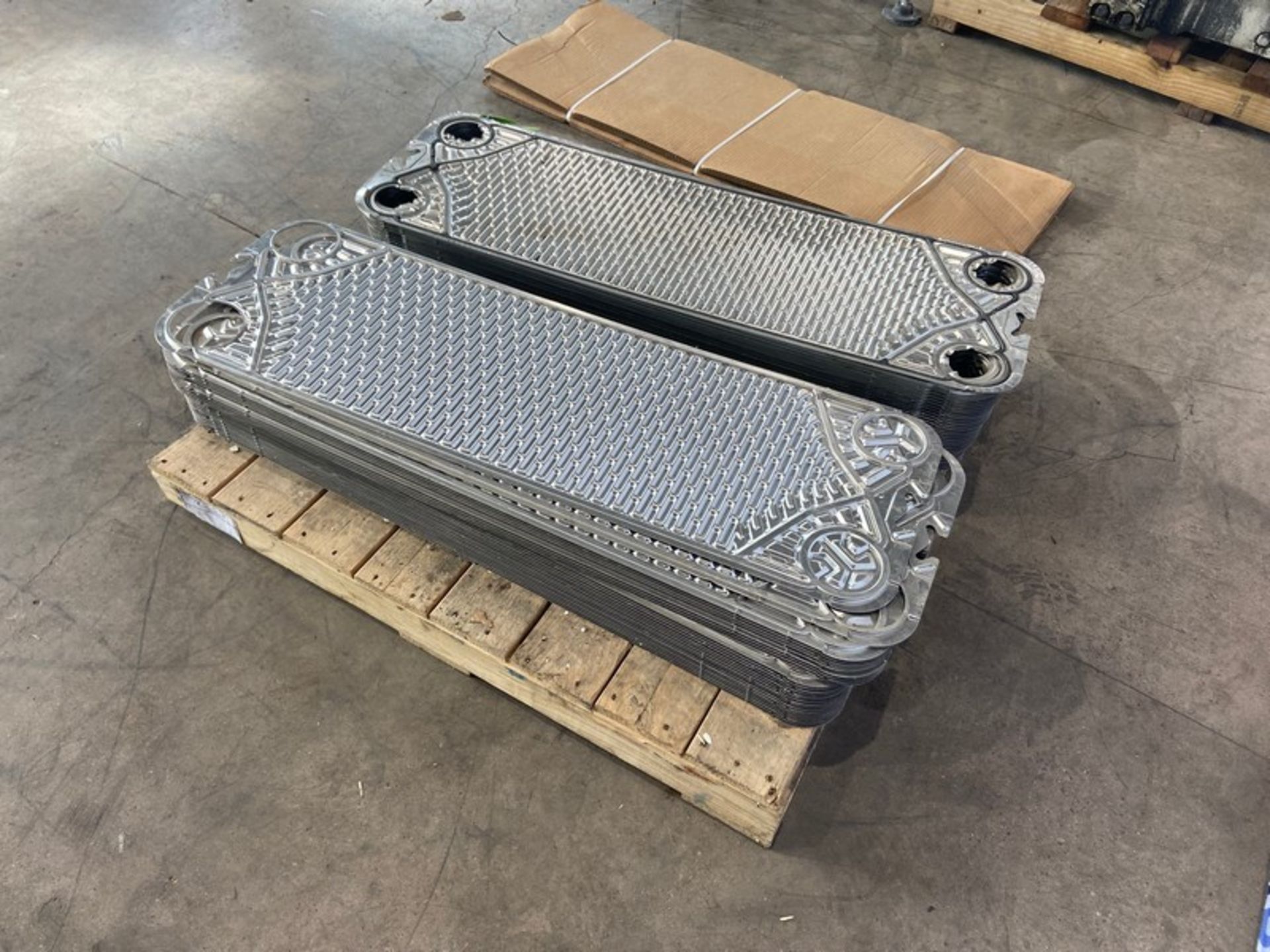 (50) Plate Press Heat Exchanger S/S Plates, , Overall Dims.: Aprox. 47-1/2" L x 15" W, Includes ( - Image 3 of 4