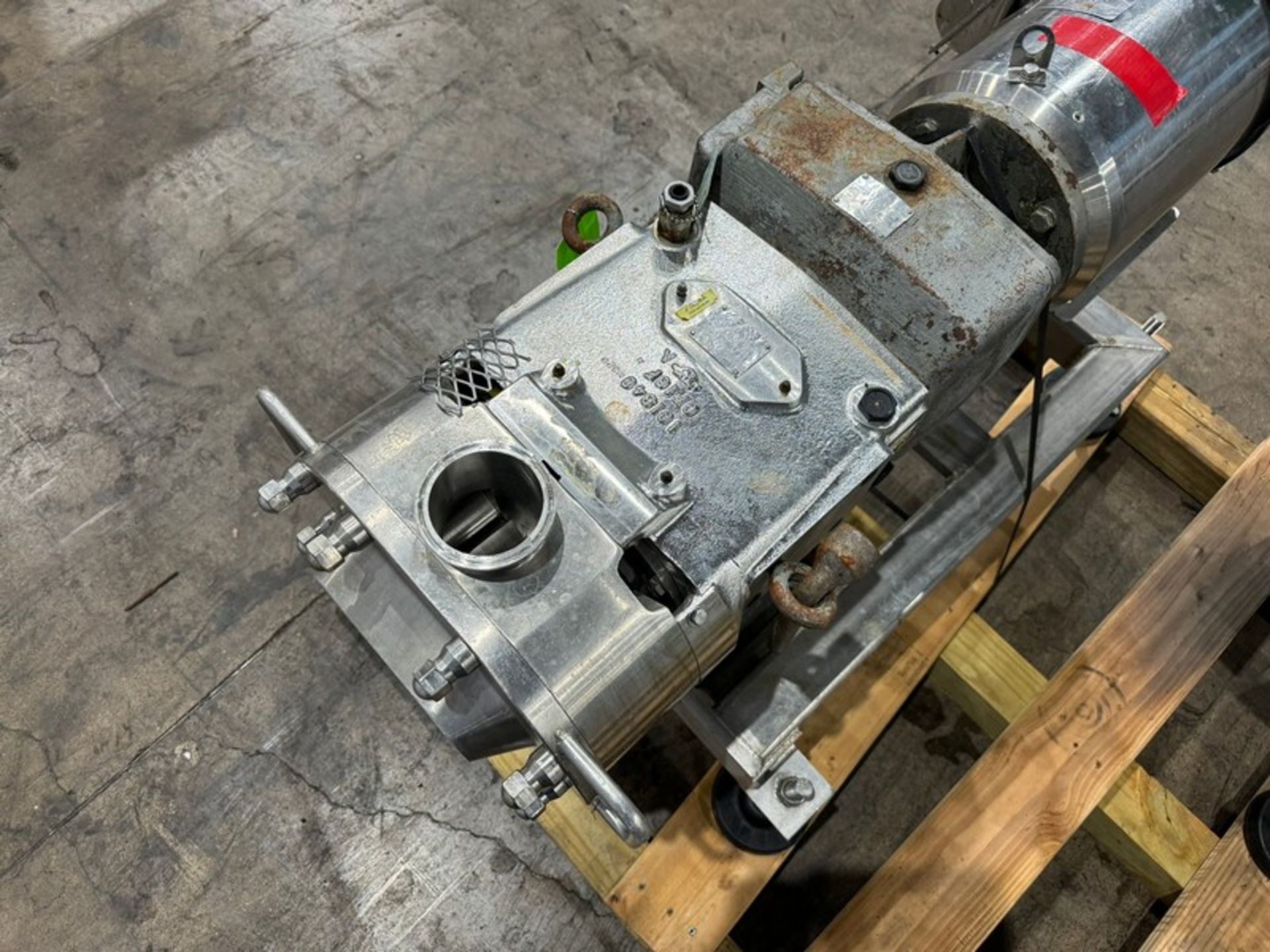 Waukesha Cherry-Burrell 10 hp Positive Displacement Pump, M/N 130U2, S/N 347774 03, with Aprox. 3” - Image 4 of 10