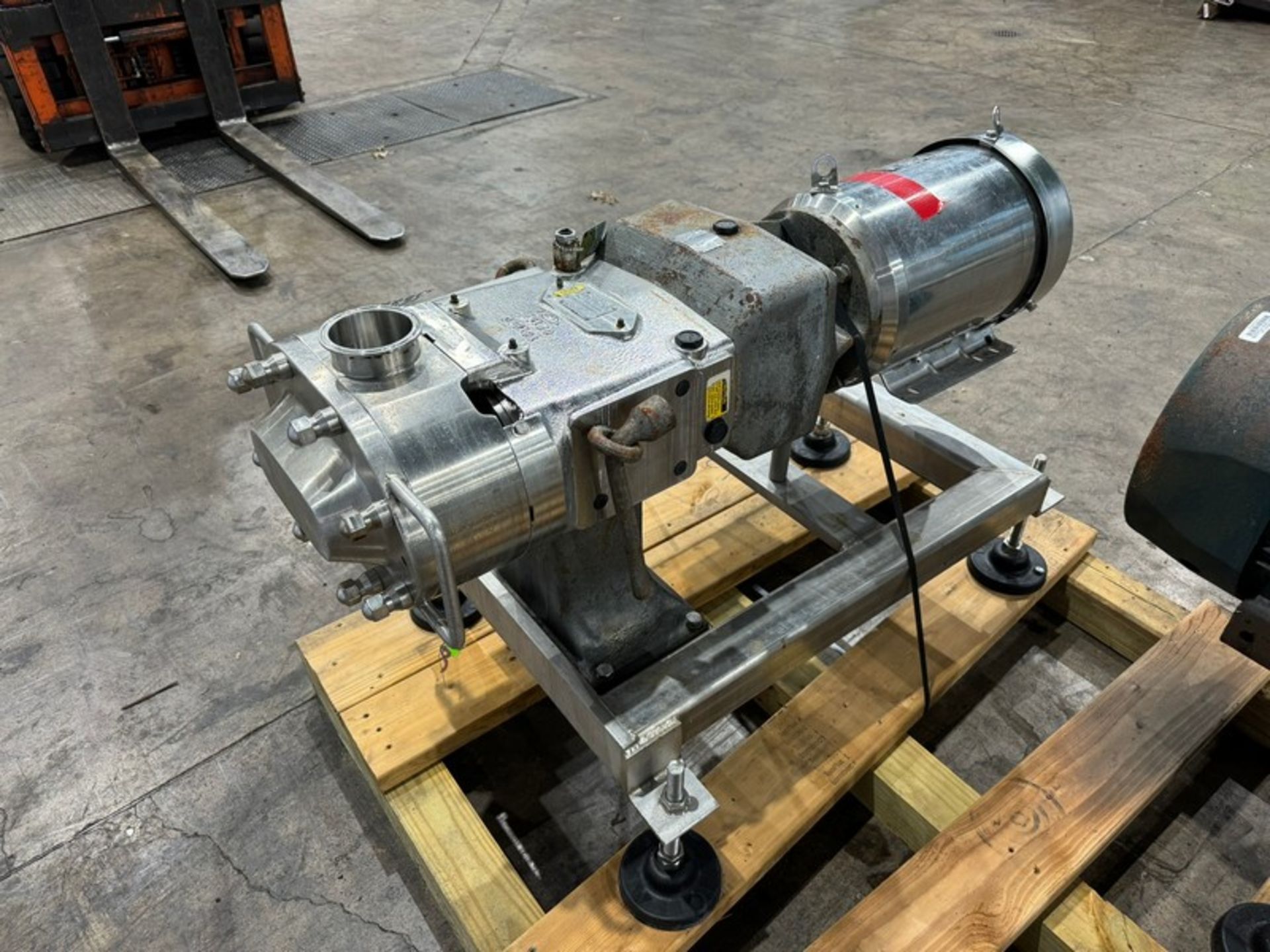 Waukesha Cherry-Burrell 10 hp Positive Displacement Pump, M/N 130U2, S/N 347774 03, with Aprox. 3” - Image 2 of 10