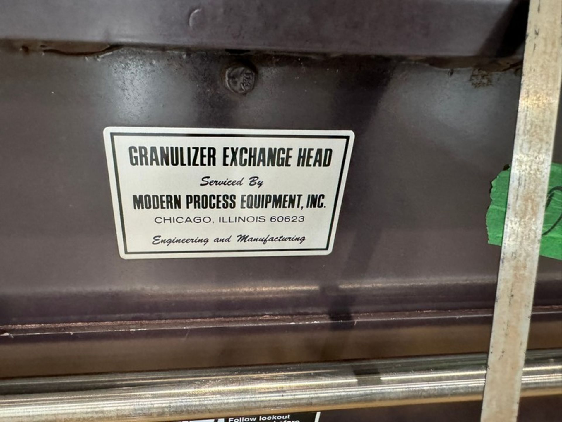 (1) Modern Process Equipment Inc. Granulizer Exhange Heads, with Dual Aprox. 30” L Grinding Die( - Bild 3 aus 6