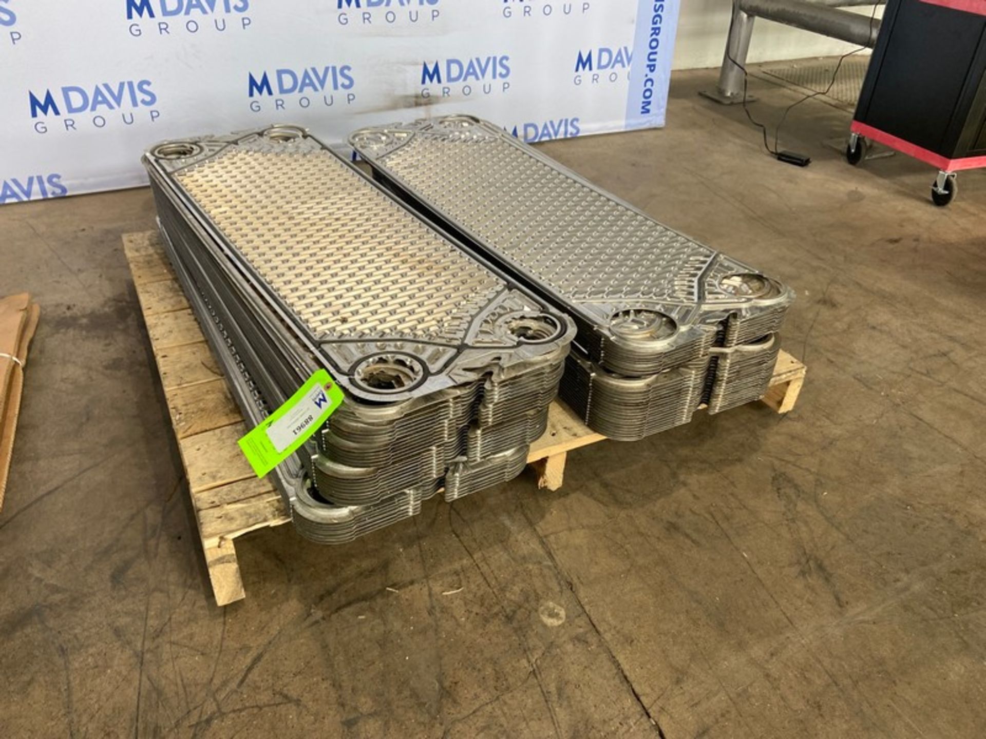 (50) Plate Press Heat Exchanger S/S Plates, , Overall Dims.: Aprox. 47-1/2" L x 15" W, Includes (