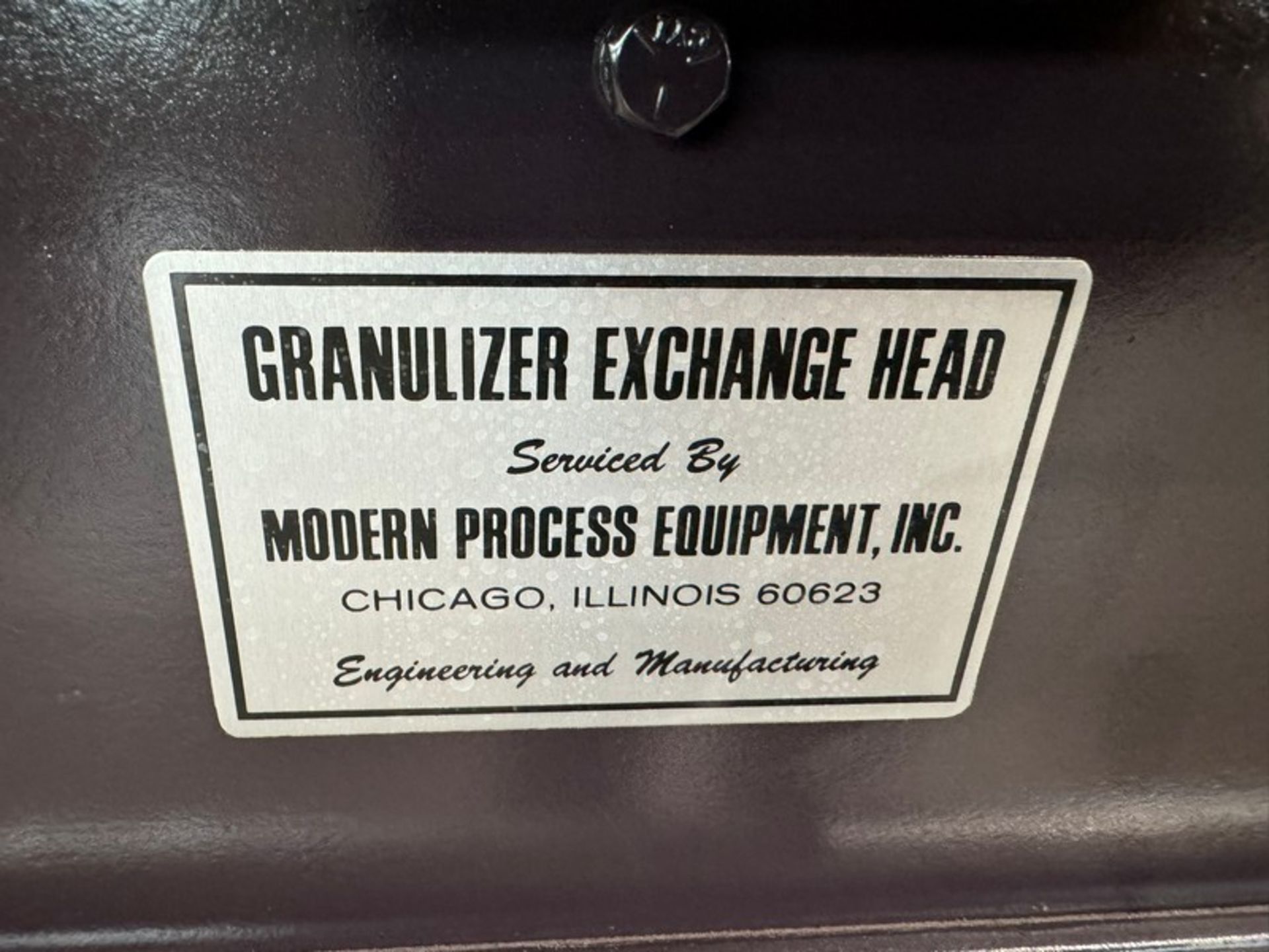 (3) NEW Modern Process Equipment Inc. Granulizer Exhange Heads, with Dual Aprox. 30” L Grinding - Bild 7 aus 8