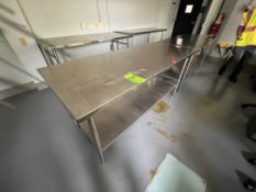 (2) S/S TABLES, APPROX. 72 IN. X 30 IN. X 34 IN.