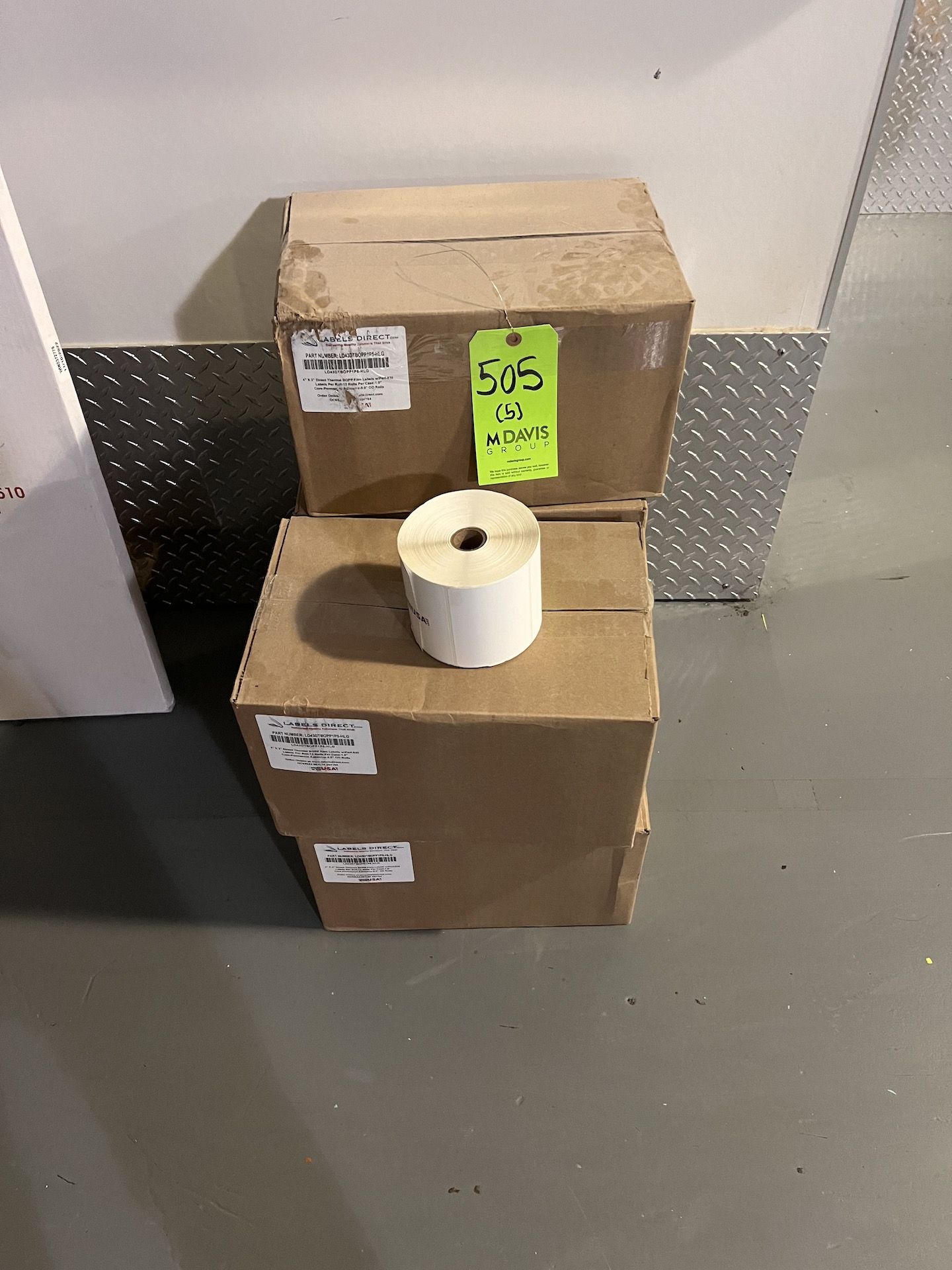 (5) BOXES OF PRINT AND APPLY LABELS