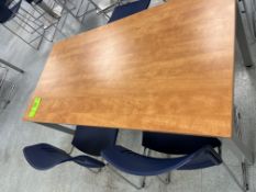 (2) TABLES (8) CHAIRS) APPROX 60" L 30" W 30" H (112 Technology Dr., Coraopolis, PA 15108)