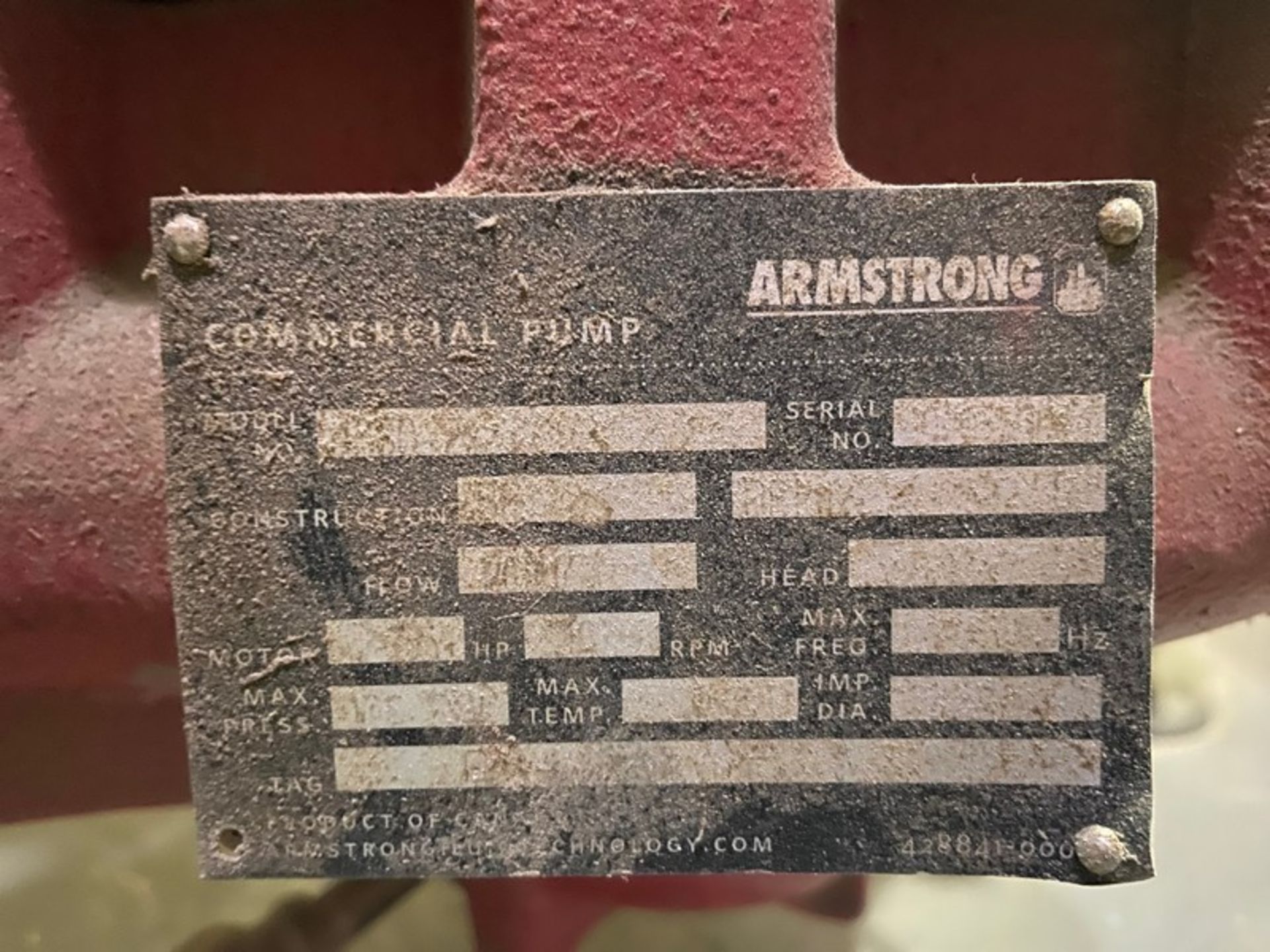 ARMSTRONG COMMERICAL PUMP SYSTEM, WITH HOLDING TANK - Image 5 of 5