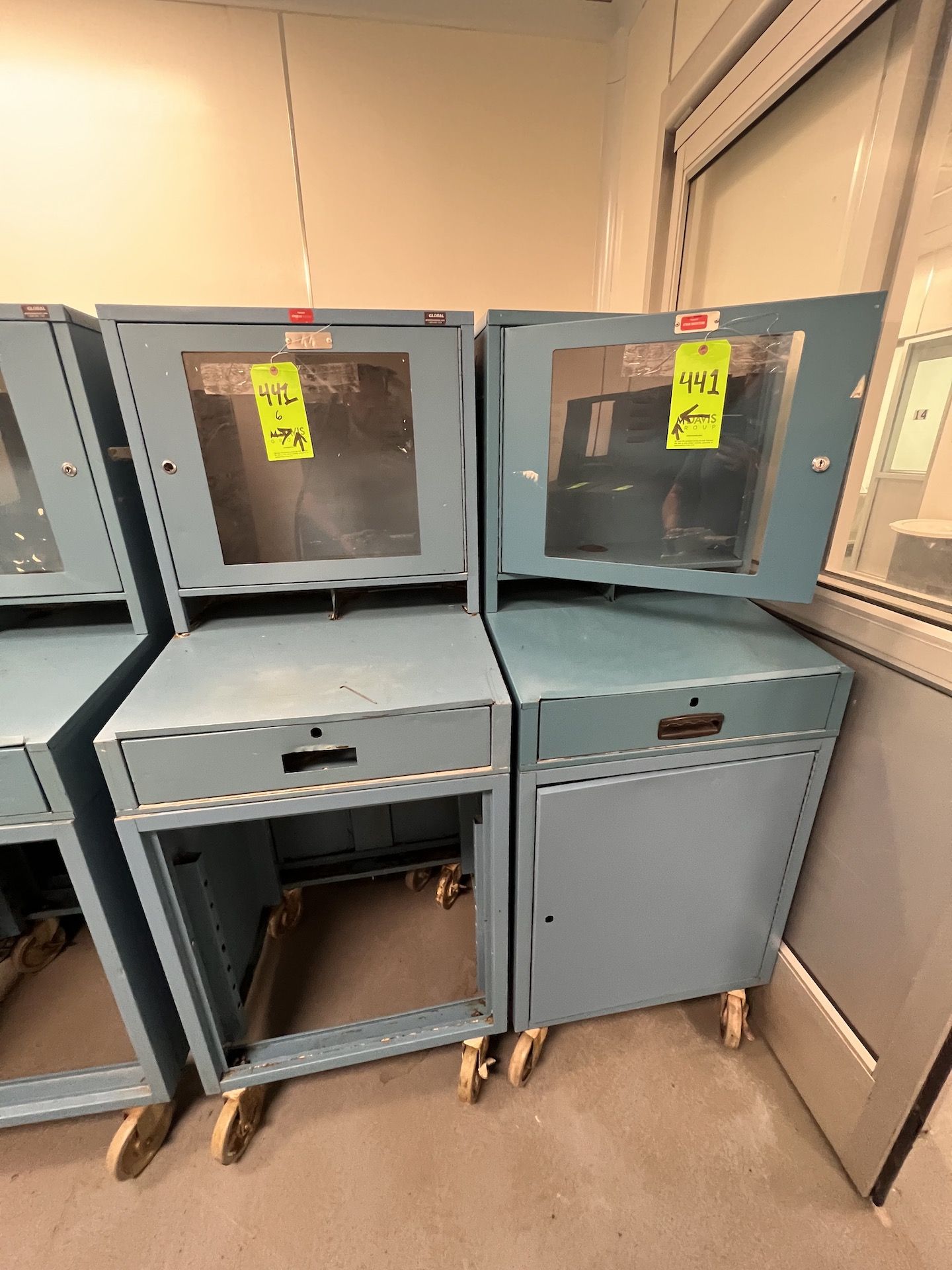 (6) ENCLOSED PORTABLE COMPUTER CABINETS