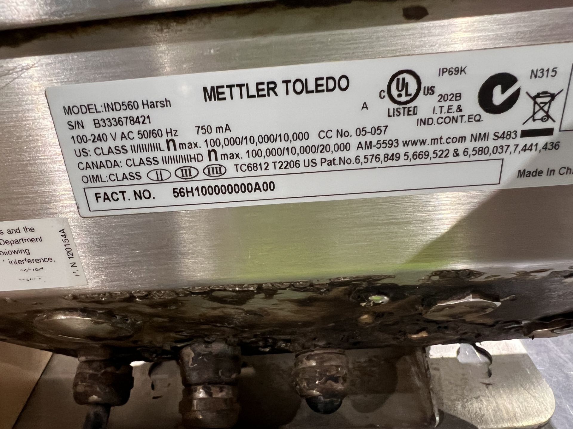 Mettler Toledo SS Floor Scale - Image 6 of 8