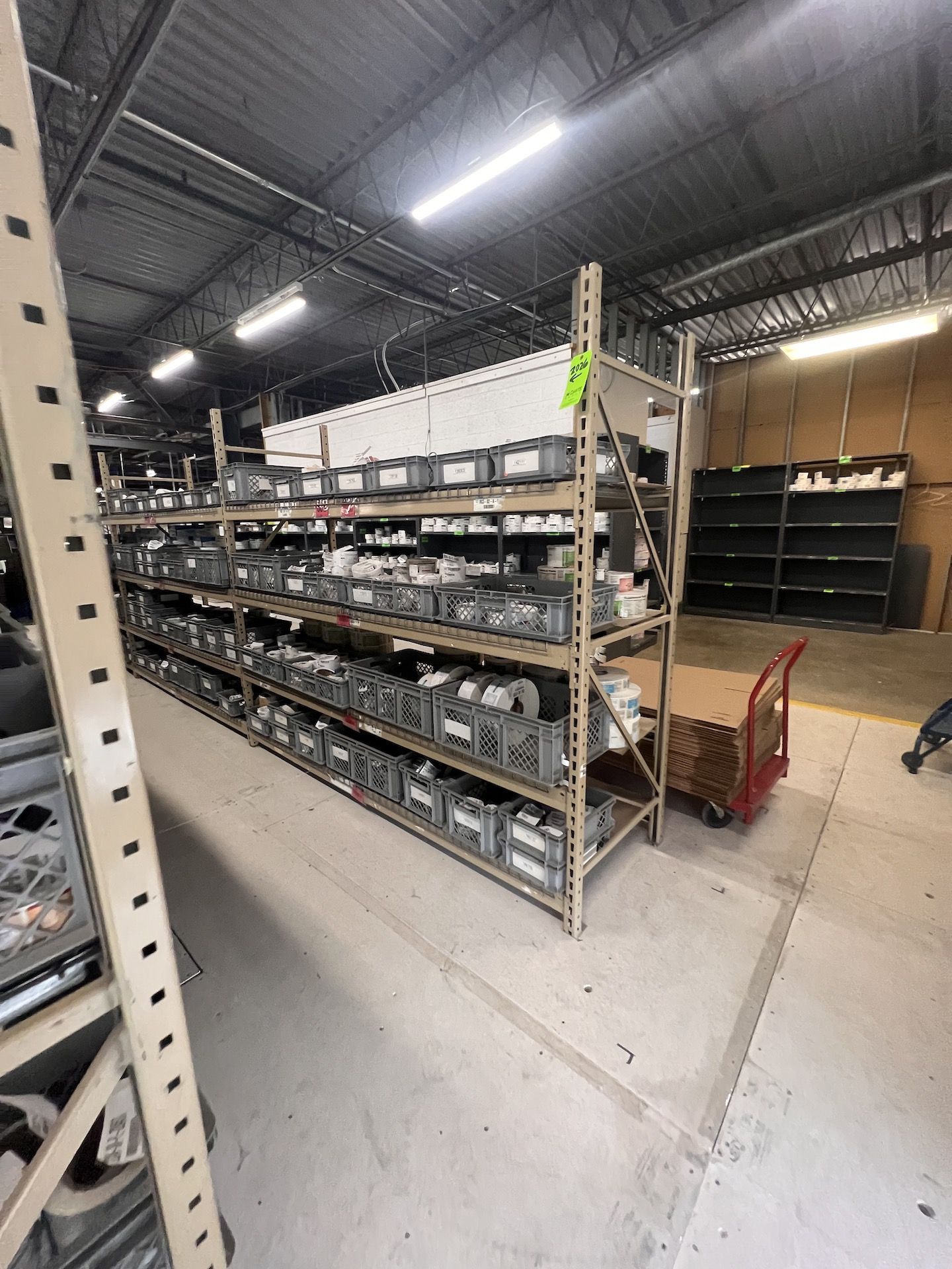 RACK WITH WIRE SHELVES, APPROX. 48 FT. L, 6-SECTIONS - Image 7 of 9