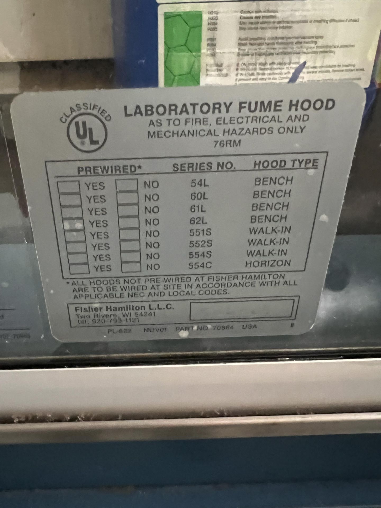 THERMO SCIENTIFIC LABORATORY FUME HOOD - Image 5 of 9