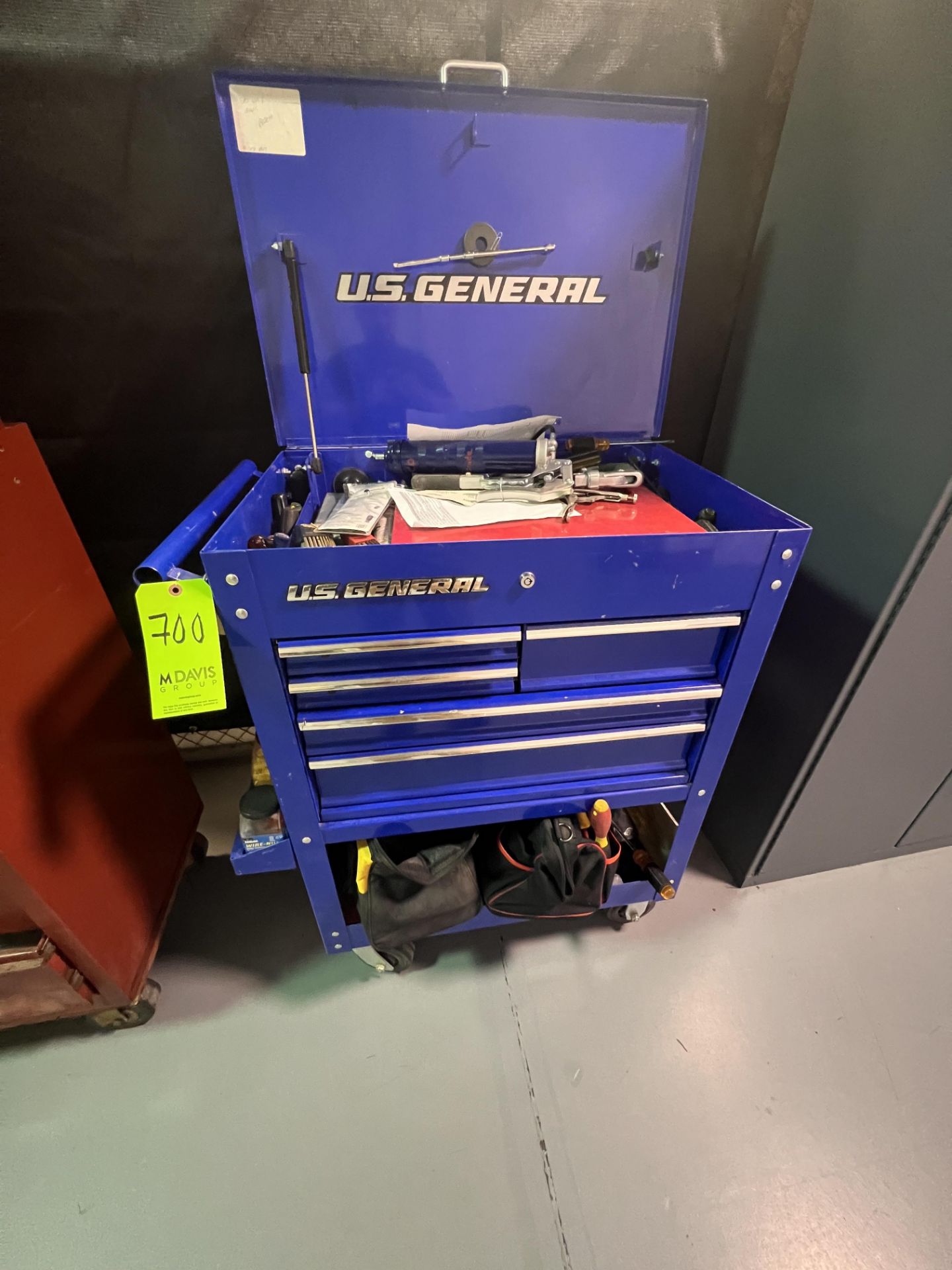 U.S. GENERAL TOOL CABINET WITH CONTENTS