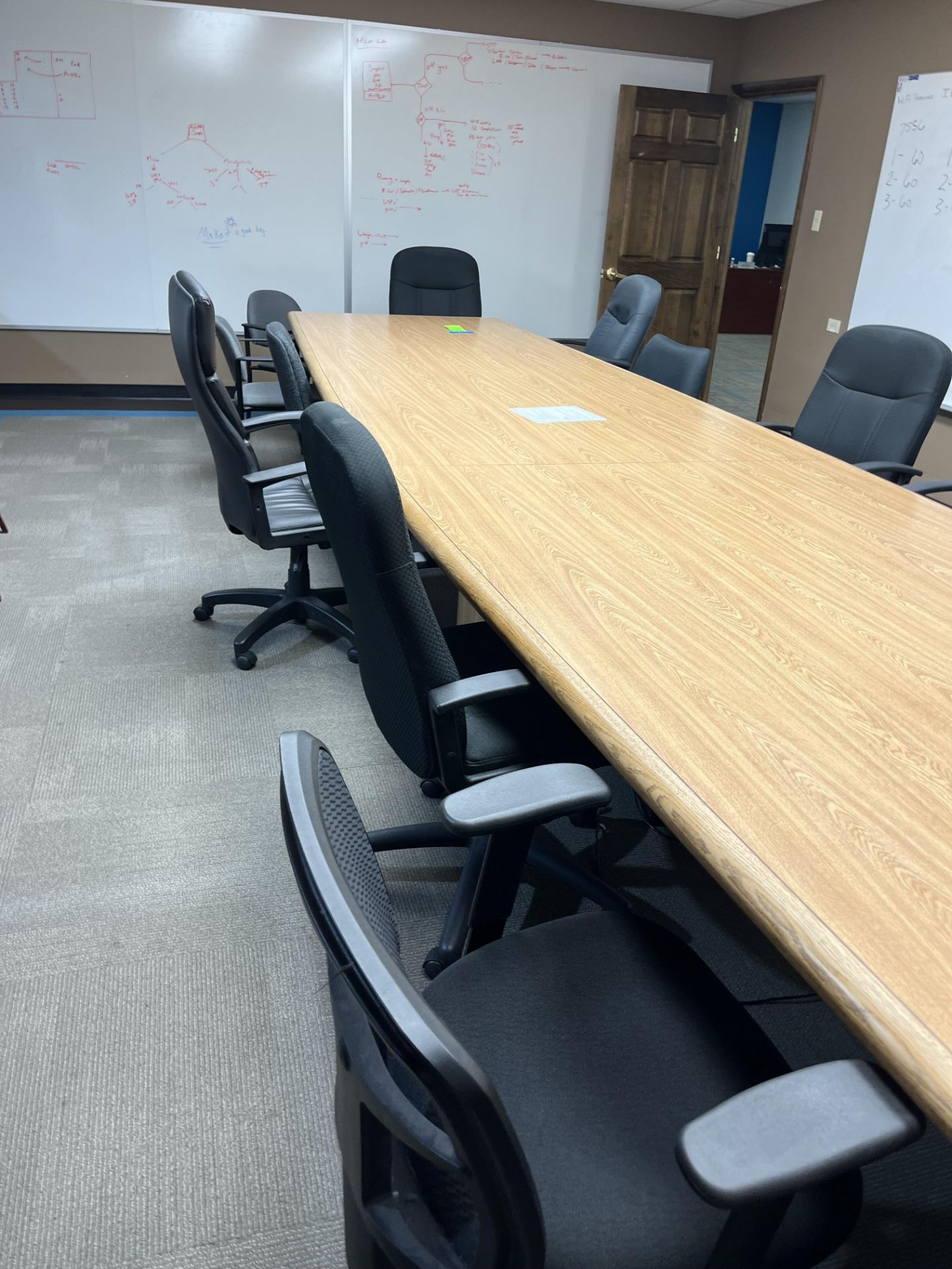 CONFERENCE TABLE AND CHAIRS - Image 2 of 5