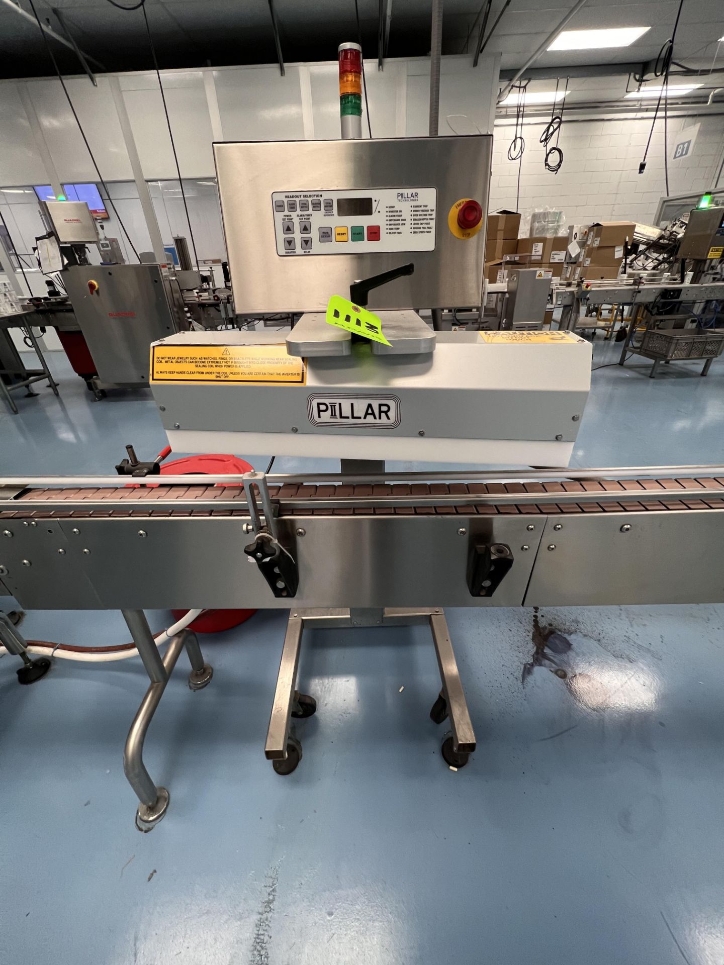 PILLAR TECH INDUCTION FOIL SEALER, MODEL UNIFOILER U2P1002000010, 2000 WATTS, 1 PHASE, 208/230 V