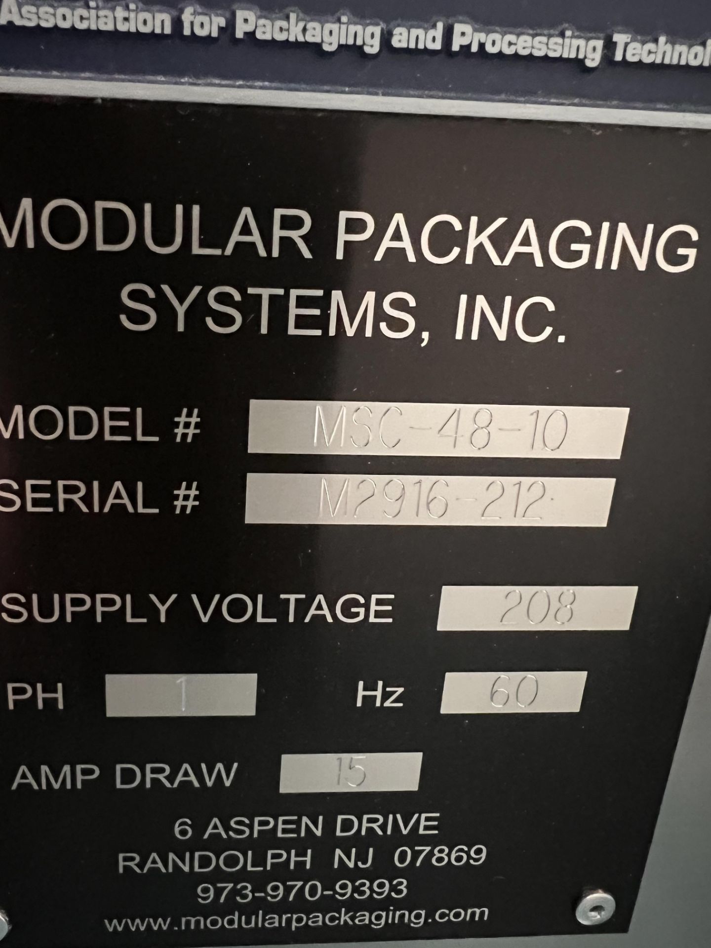 MODULAR SLAT FILLER, MODEL MSC 48-10, S/N M2916-212, KOYO DIRECT 205 LOGIC PLC CONTROLLER, 208 V, - Image 6 of 25