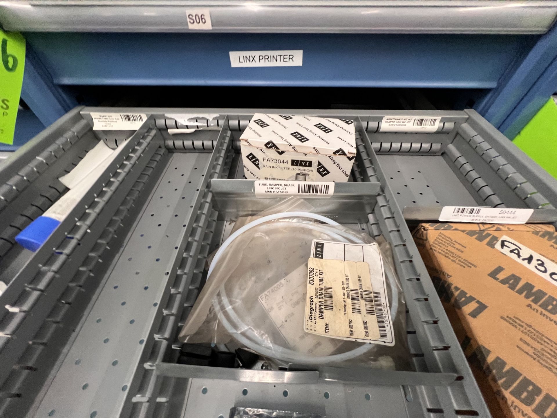 LINX DATE CODER PARTS, CONTENTS OF 2 SHELVES - Image 14 of 16