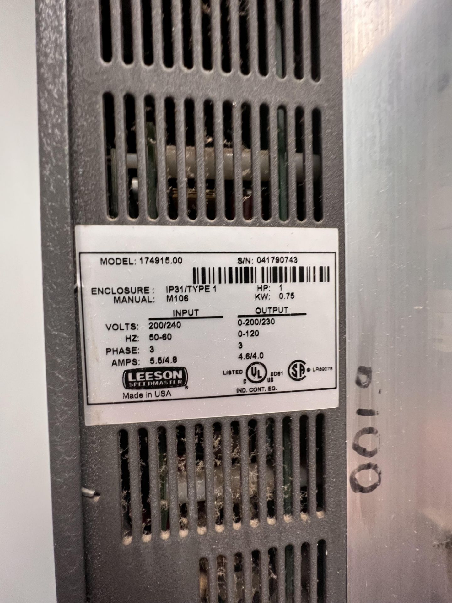 TRI-PACK SLEEVER, MODEL LSA-160, S/N 00145-LS-04-3, 220 V, 3 PHASE - Image 5 of 10