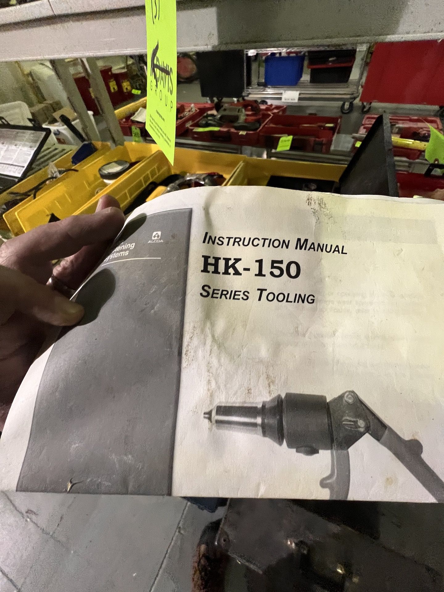 ASSORTED TOOLS AND HARDWARE, INCLUDES HUCK FASTENERS MANUAL HYDRAULIC RIVETER MODEL HK-150, DREMEL - Image 7 of 16