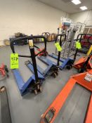 (4) HYDRAULIC PALLET JACKS, (1) NOT WORKING