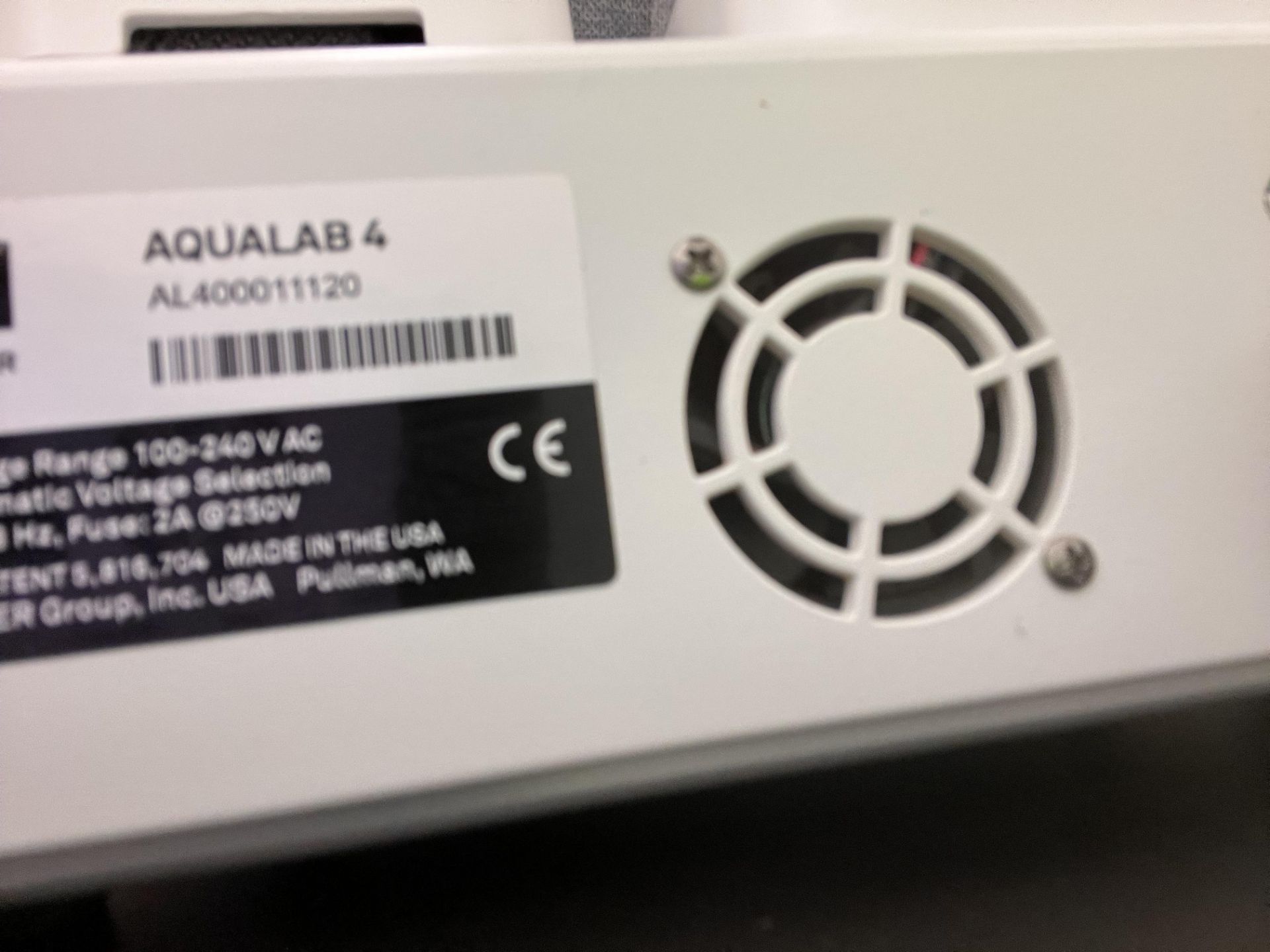 AQUALAB 4TE WATER ACTIVITY METER, MODEL AQUALAB 4TE, - Image 3 of 4