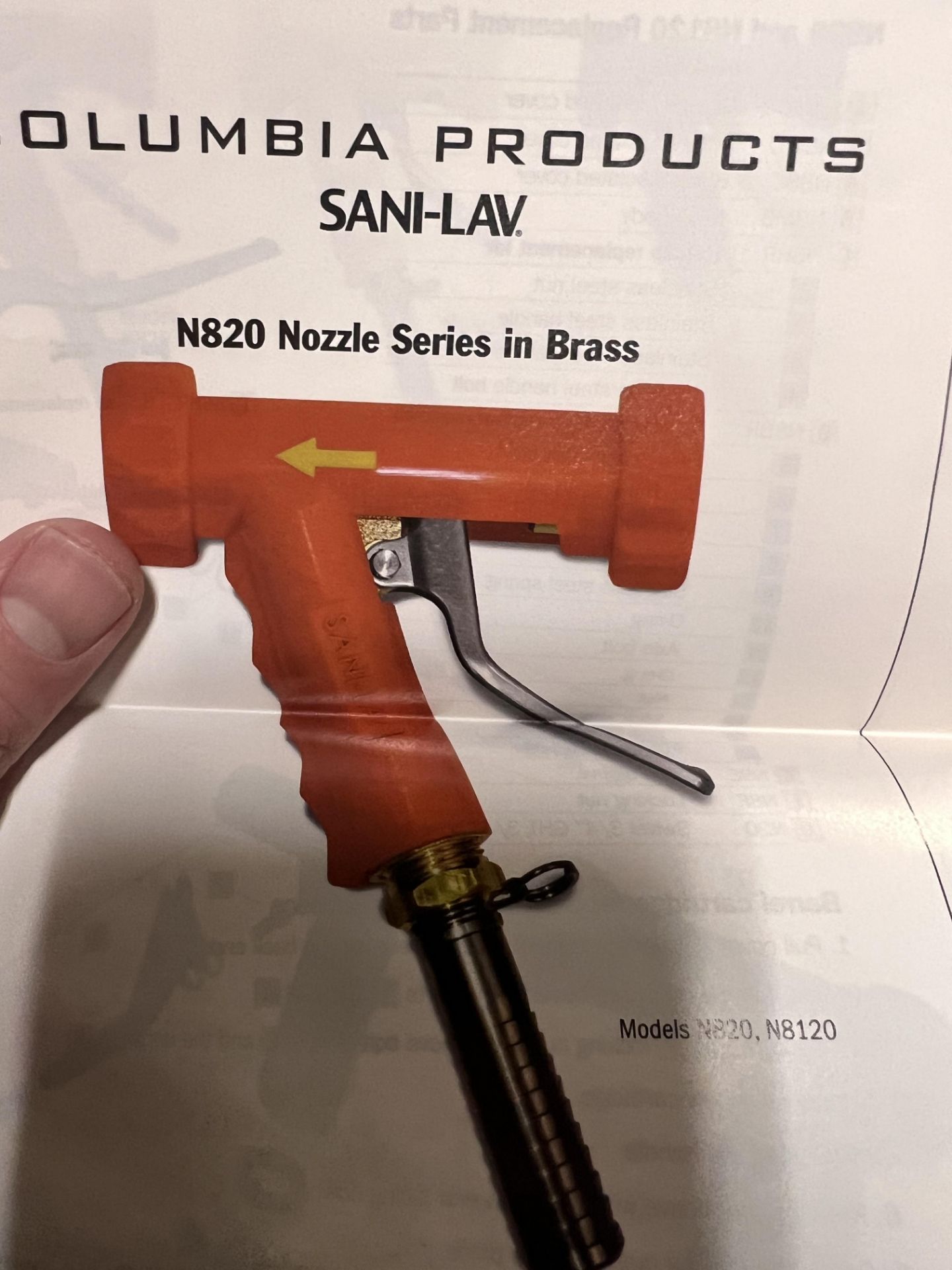(2) NEW SANI-LAV HOT/COLD HOSE SPRAY NOZZLES, MODEL N820 - Image 5 of 8