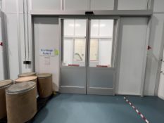 MODULAR CLEAN ROOM, PRE-WEIGH SUITE 5, INCLUDES (2) AUTMATIC SLIDING DOORS, (8) CAMFIL HEPA UNITS,