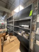 (4) SECTIONS OF METAL SHELVING