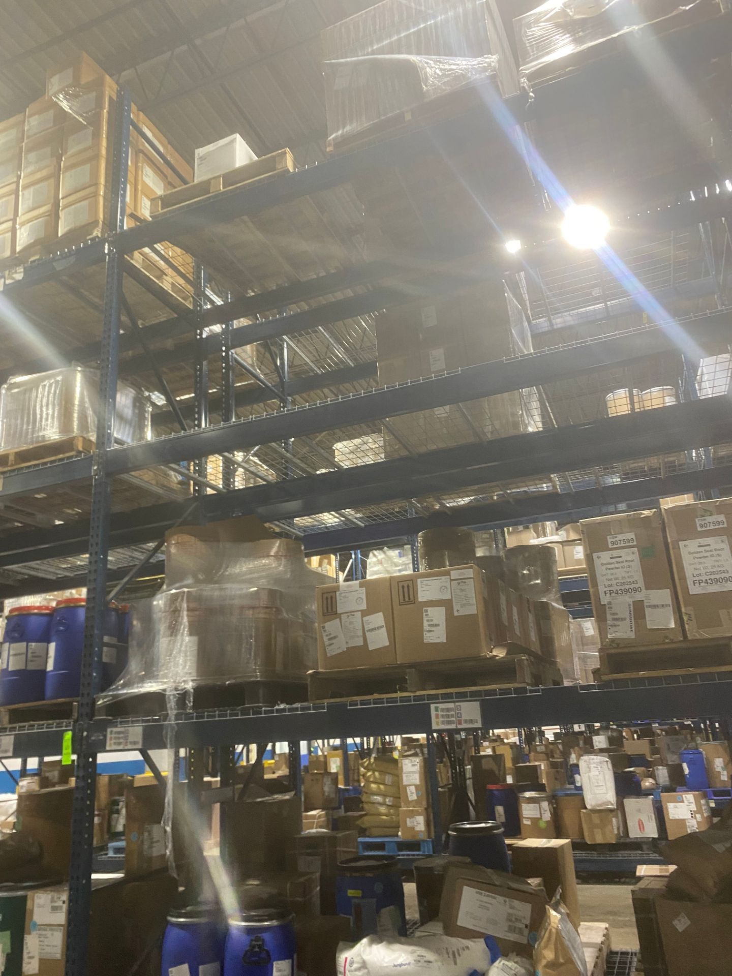 (63) Section of Pallet Racking with Wire Racks, Each Section Approx. 12 feet Long x 65 inch high x - Image 2 of 6