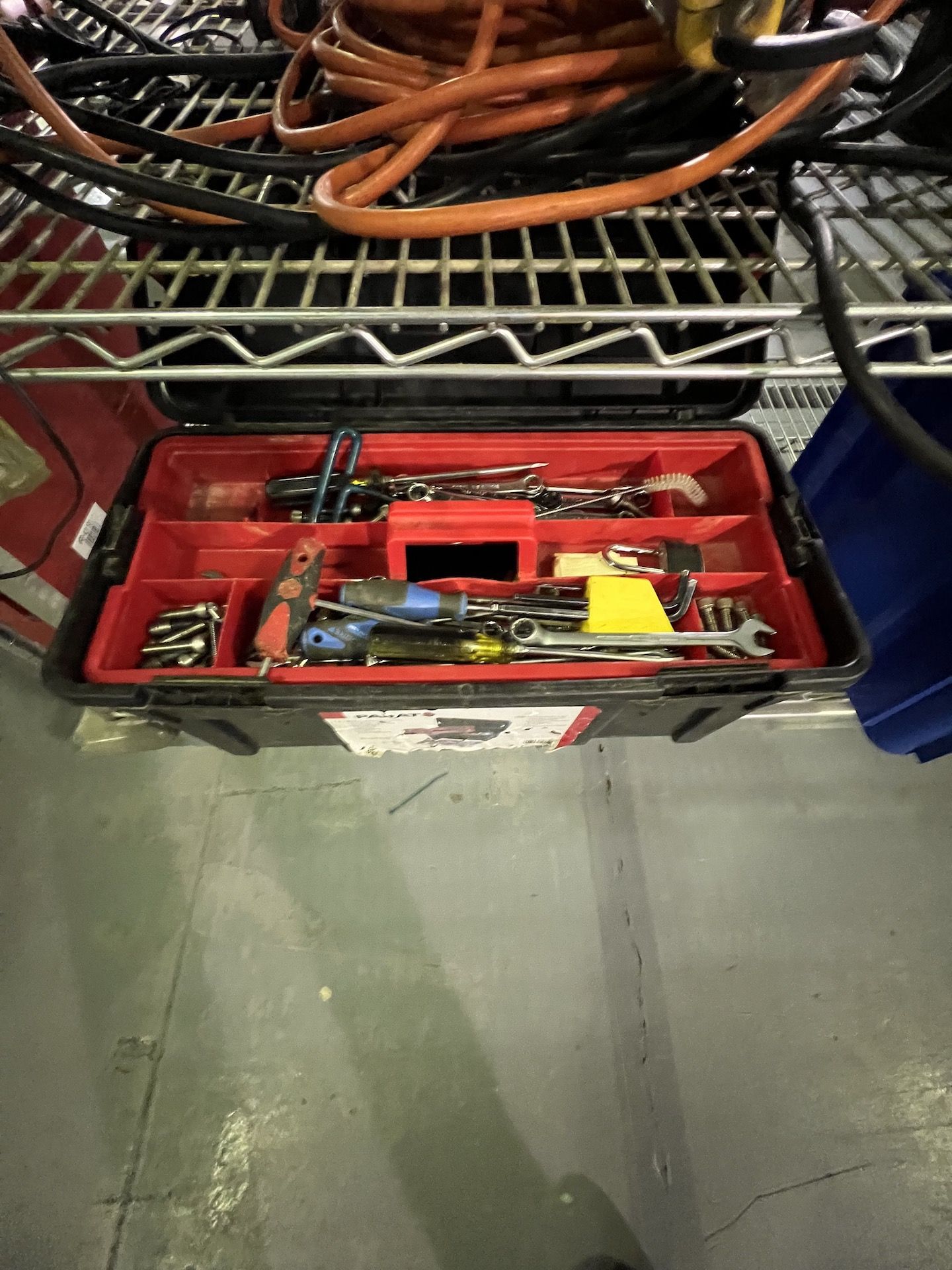 ASSORTED TOOLS AND INDUSTRIAL SUPPLIES ON (3) SHELVES - Image 3 of 16