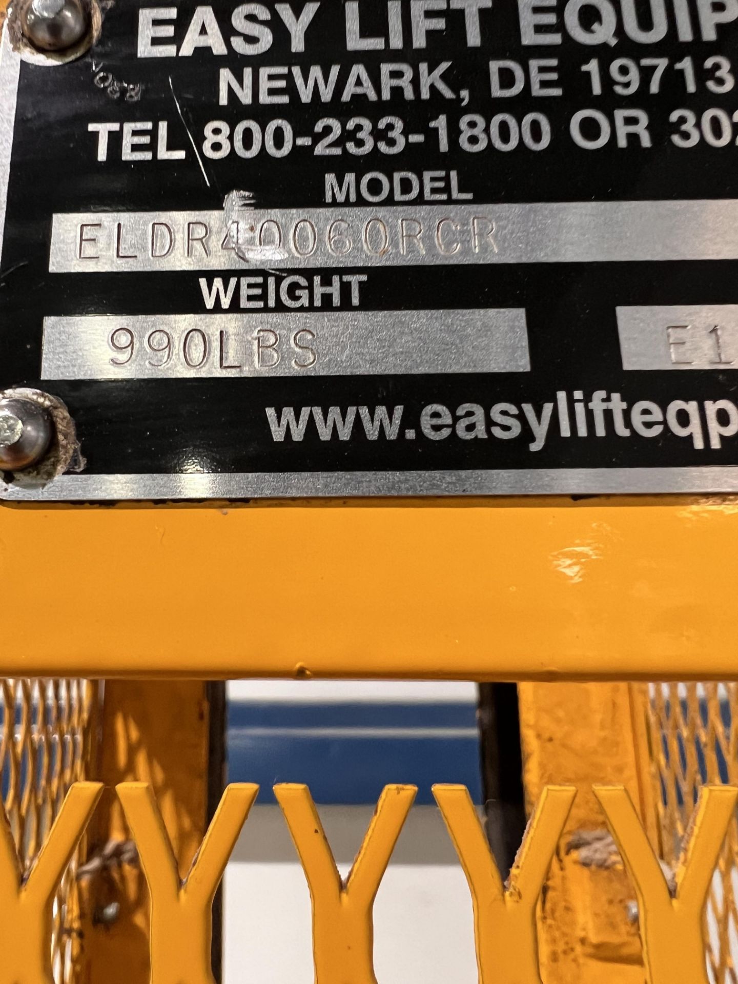 EASY LIFT EQUIPMENT PORTABLE DRUM HANDLER, MODEL ELDR40060RCR, S/N G17059, 400 LB CAP - Image 6 of 8