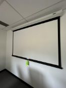 PANASONIC PROJECTOR AND SCREEN (S/N DB5440576)