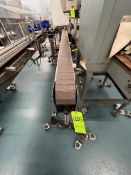 CPT CAPPLUS TECHNOLOGIES STRAIGHT CONVEYOR, APPROX. 8 FT L X 4-1/2 IN. W, INCLUDES MINARIK DRIVES