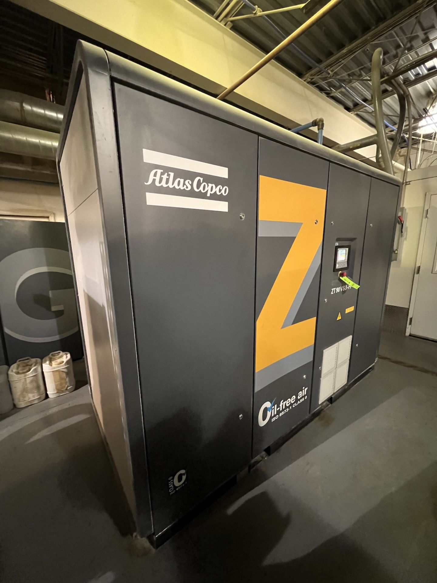 2019 ATLAS COPCO AIR COMPRESSOR, MODEL ZT90VSD-FF, S/N AIA 0116669, APPROX. 17,404 HOURS, IMD 260 - Image 4 of 26