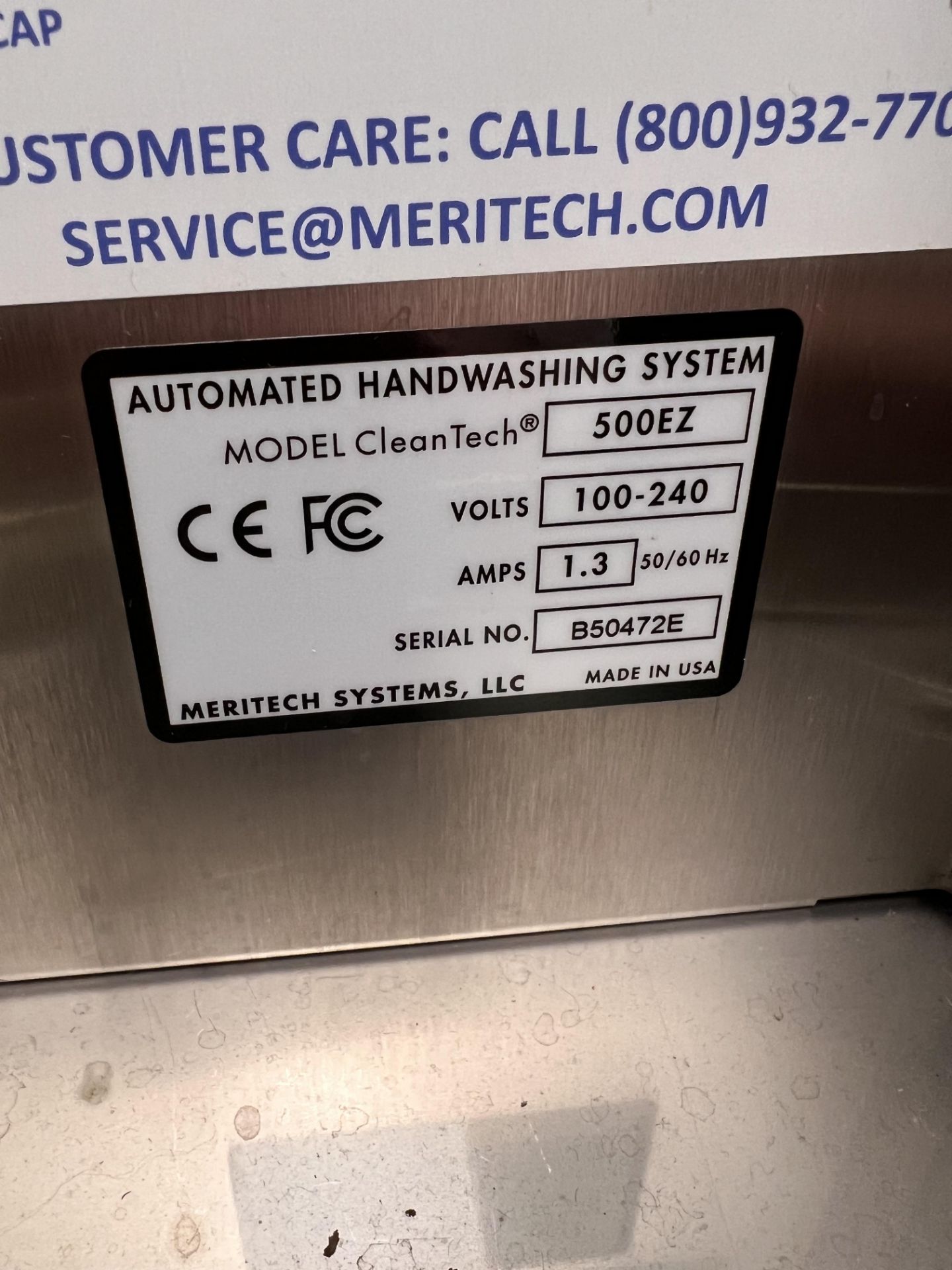 Meritech Automated Handwashing System, Model 500EZ - Image 4 of 4