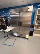 ADVANTCO 2-DOOR S/S REFRIGERATOR, MODEL 178A49RHC, S/N 6717171319020450