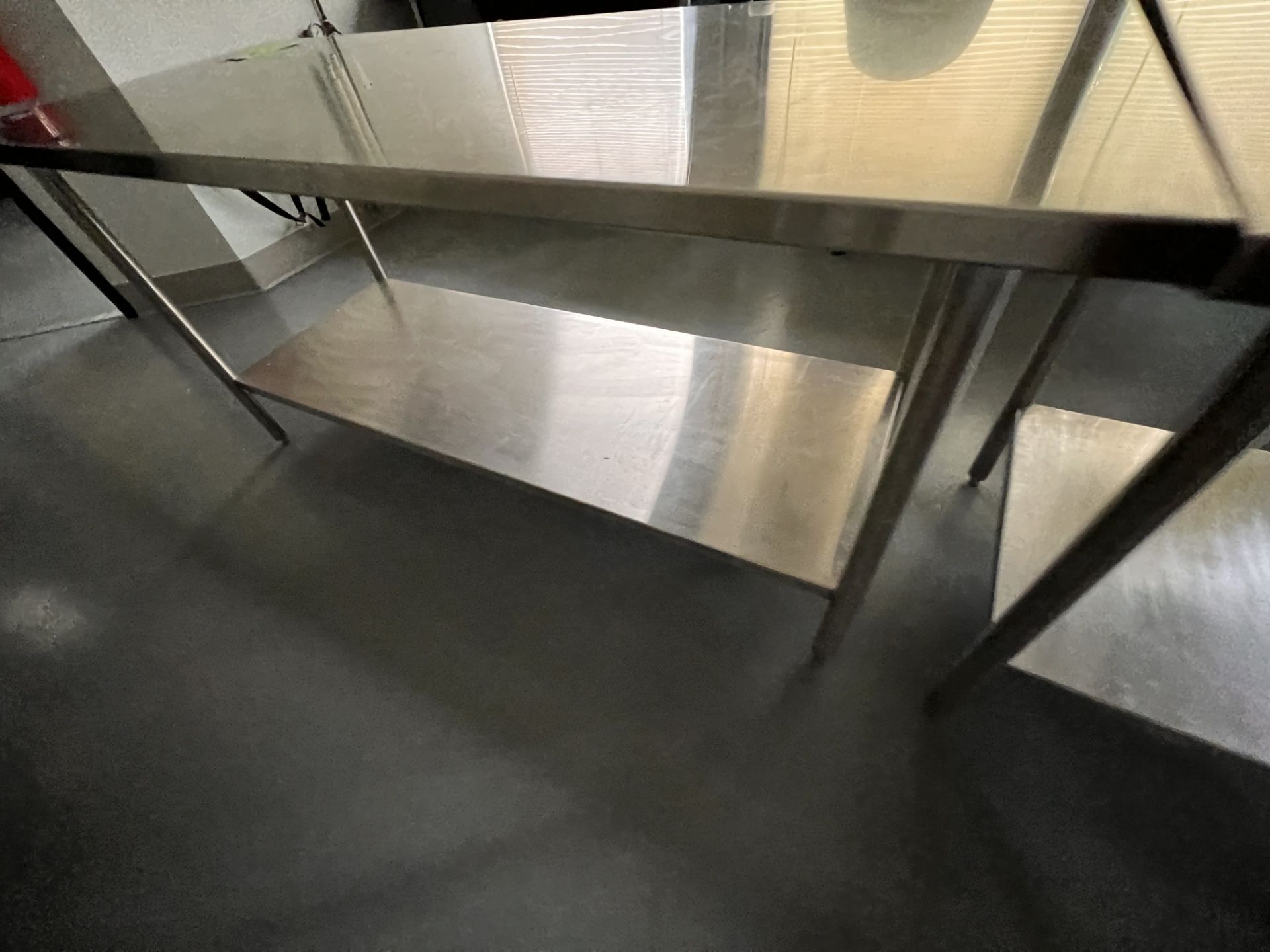 (2) S/S TABLES, APPROX. 72 IN. X 30 IN. X 34 IN. - Image 4 of 6