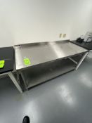 (2) STAINLESS STEEL TABLES DIMS APPROX 60" L 30" W 36" H (112 Technology Dr., Coraopolis, PA 15108)